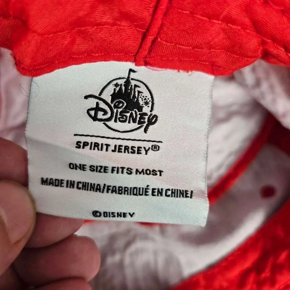Disney Spirit Jersey Walt Disney World Holiday Plaid Bucket Hat Rare Red‎ Xmas
